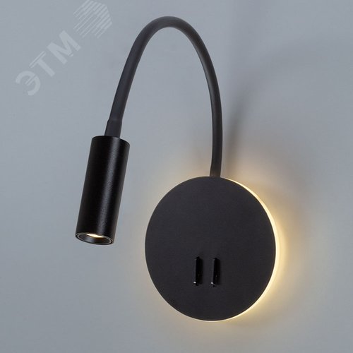 Бра ELECTRA LED 9Вт Металл Чёрный - фото 4