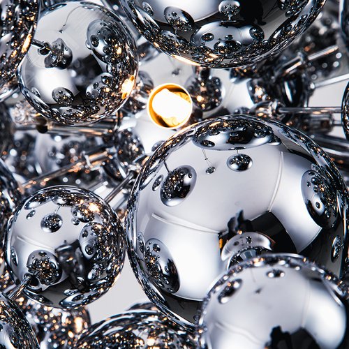 Люстра подвесная MOLECULE G9 9х40Вт Металл Хром - фото 2