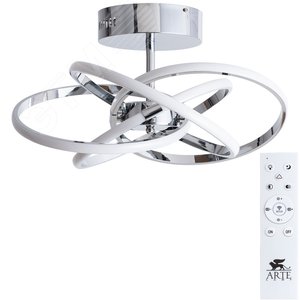 Люстра потолочная ORBIT LED 144Вт Металл Хром - Arte Lamp