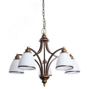 Люстра подвесная BONITO E27 5х40Вт Металл Чёрный - Arte Lamp