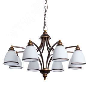 Люстра подвесная BONITO E27 8х40Вт Металл Чёрный - Arte Lamp