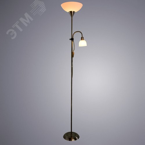 Торшер DUETTO E27 2х60Вт Металл Бронза - фото 3