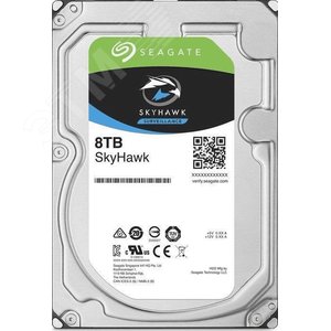 Жесткий диск 8TB SkyHawk 3.5'', SATAIII, 7200 об/мин, 256 МБ - Seagate