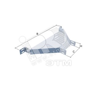 Ответвитель Т-образный 150х200 RAL (LO10821) - КМ-Профиль