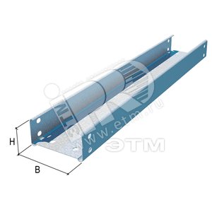 Лоток неперфорированный LNE100*500*1.0 100*500*1.0 горячеоцинкованный L=3000 (LO6825) - КМ-Профиль
