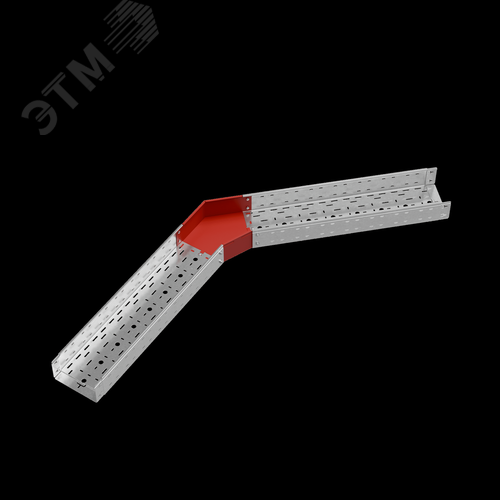 Угол горизонтальный 45 градусов 100х200 мм ПЛЮС 2