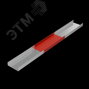 Лоток неперфорированный 3000х300х80х1.2мм Стандарт ПЛЮС (PL0156) 3