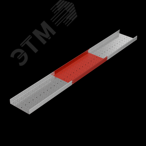 Лоток перфорированный 3000х500х100х1.2мм Стандарт ПЛЮС (PL0093) 3