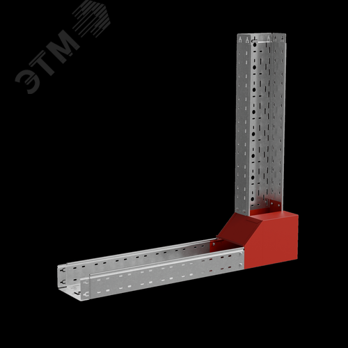 Угол вертикальный внутренний L 100х100 мм с разворотом трассы на 90 градусов ПЛЮС 2