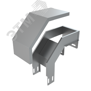 Ответвитель-крышка Т-образный вертикальный вниз 50х400х200 мм