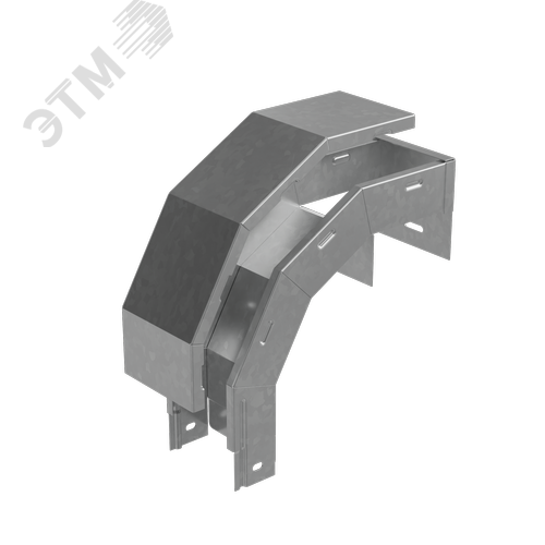 Т-ответвитель крышка вертикальный вниз 50х200х150 мм ПЛЮС