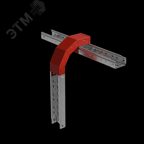 Т-ответвитель крышка вертикальный вниз 50х200х150 мм ПЛЮС 2