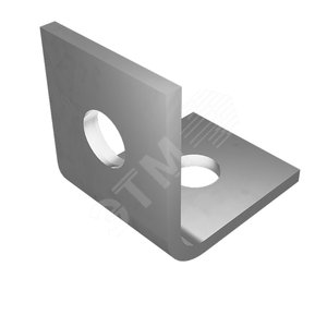 Пластина угловая PU90*2 41х57 с двумя отверстиями HD (LO8309) - КМ-Профиль