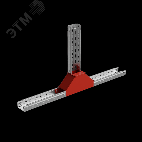 Т-отвод вертикальный 50х50 мм вверх c разворотом трассы на 90 градусов ПЛЮС HD 2