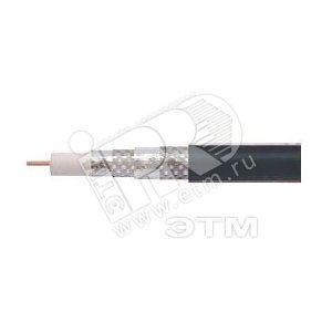 Кабель коаксиальный RG6U обмедненный белый - NO NAME