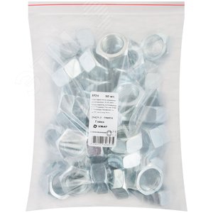 Гайка DIN934 М24 шестигранная оцинкованная (50 шт) - FIT