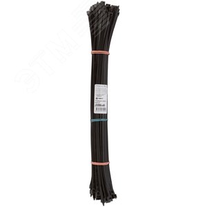 Ремешок-хомут, черный (SORMAT) JSS, 375 х 4,8 мм, 100 шт Фасовка - FIT