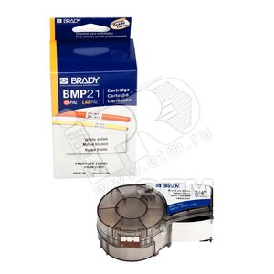 BRADY Лента M21-750-499 (4.87м) черный/ белый - KLAUKE