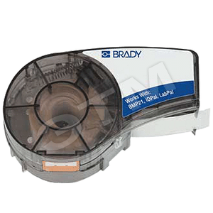 BRADY лента 9.53mm/6.4m, винил чер/бел (brd110902) - BRADY