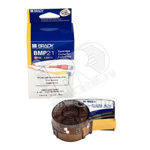 M21-750-427 самоламинирующиеся кабельные маркеры, 19.05 мм/4.3 м (d4 мм), винил, черный на белом - KLAUKE