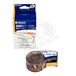 M21-1000-427 самоламинирующиеся кабельные маркеры, 25.40 м/4.3 м (d5 мм), винил, черный на белом - KLAUKE