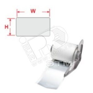 M71-37-486 этикетки (аналог на TLS/HM PTL-37-486) Полиэстер серебристый матовый 76.2х48.26