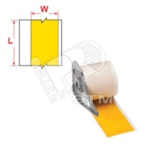 M71C-2000-595-YL этикетки. Винил 50.8х15.24м. Желтый. - KLAUKE