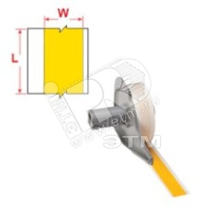 M71C-500-595-YL этикетки. Винил 12.7ммх15.24м. Желтый. - KLAUKE