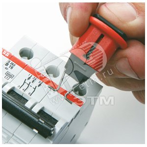 Блокиратор для миниатюрных электроавтоматов (для одно- и многофазных автоматов , POS - стандартный в - KLAUKE