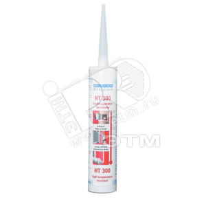 Клей-герметик силиконовый Silicone HT 300 (310мл) красный (wcn13050310) - Weicon