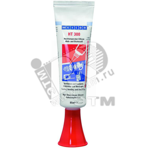 Silicone HT 300 (85мл). Высокотемпературный силиконовый клей-герметик красный. - KLAUKE