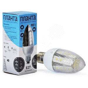 Лампа светодиодная LED 7вт 650Лм Е27 3000К 12-24В (м000011512)