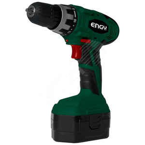 Дрель аккумуляторная - шуруповерт ENGY ECD-182Pro, NiCd 18В, 1,0Ач, 2 бат, з/у, в кейсе - ENGY