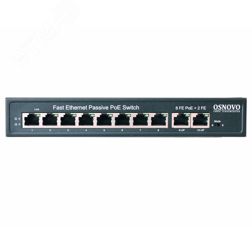 Коммутатор неуправляемый 8 портов RJ4510 100 Мб/с PoE 120Вт - SCandT