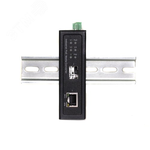 Медиаконвертер PoE 1хRJ45 10/100/1000 Мб/с, 802.3af/at/bt, до 90 Вт до 100 м - фото 2