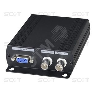 Преобразователь-разветвитель  HDTVI в HDMI/VGA/CVBS - SC&T