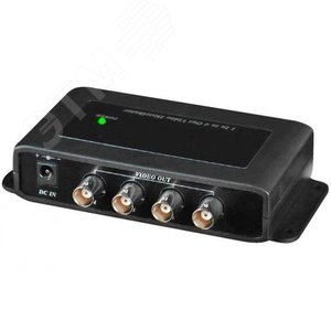 Усилитель-разветвитель AHD/HDCVI/HDTVI (до 5/8 Мп) 1вход-4выхода, 1хBNC до 600 м - SCandT