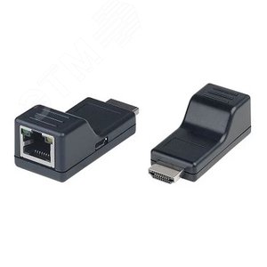 Комплект (передатчик+приёмник) 2хRJ45, 2хHDMI-A, 2хMicro USB, 1080p, до 45 м - SCandT