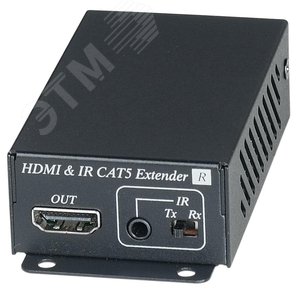 Приёмник HDMI сигнала и сигнала ИК по одному кабелю витой пары CAT6 до 70м (CAT5e до 60м) - SC&T
