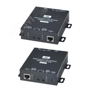 Комплект (передатчик + приёмник) для передачи HDMI + ИК управление + RS232 по одному кабелю витой па - SC&T