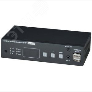 Приемник KVM - HDMI, USB, аудио, RS232 и ИК сигналов по Ethernet до 150м (CAT5e/CAT6) - SCandT