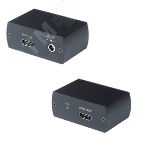 Усилитель HDMI сигнала (удлинитель). Позволяет передать HDMI сигнал на расстояние до 50 м (HR01) - SC&T