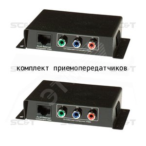 Комплект: Два пассивных приемопередатчика компонентного видеосигнала по неэкранированной витой паре