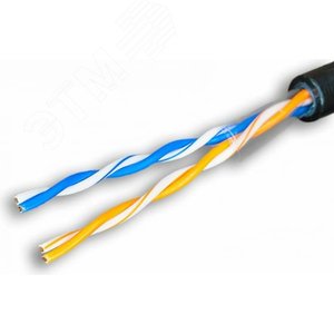 Витая пара Premium UTP Cat.5e 2x2x0,51 Cu PE Outdoor 500м SUPRLAN - фото 2