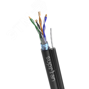 Витая пара F/UTP кат 5e 4x2xAWG24 Standart Cu PE OUT T-FG8 трос 305м - фото 2
