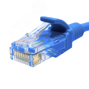 Патч-корд U/UTP Cat.5e 4x2х26AWG (7x0.16mm) Cu PVC синий 2м (10-0108) - фото 2