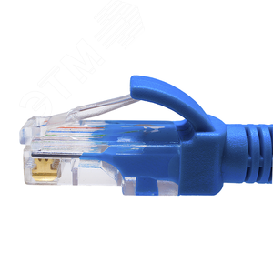 Патч-корд U/UTP Cat.5e 4x2х26AWG (7x0.16mm) Cu PVC синий 2м (10-0108) - фото 3