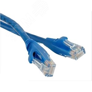 Патч-корд U/UTP Cat.5e 4x2х26AWG (7x0.16mm) Cu PVC синий 5м (10-0110) 2