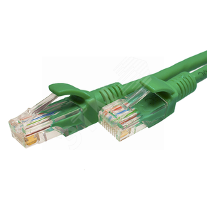 Патч-корд U/UTP Cat.5e 4x2х26AWG (7x0.16mm) Cu PVC зеленый 0,5м (10-0116) - SUPRLAN