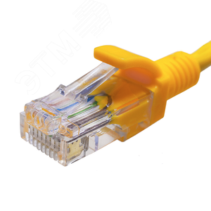 Патч-корд U/UTP Cat.5e 4x2х26AWG (7x0.16mm) Cu PVC желтый 2м (10-0123) - фото 2